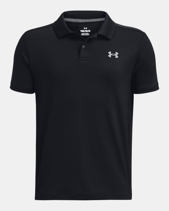 Boys' UA Performance Polo in Black image number 0